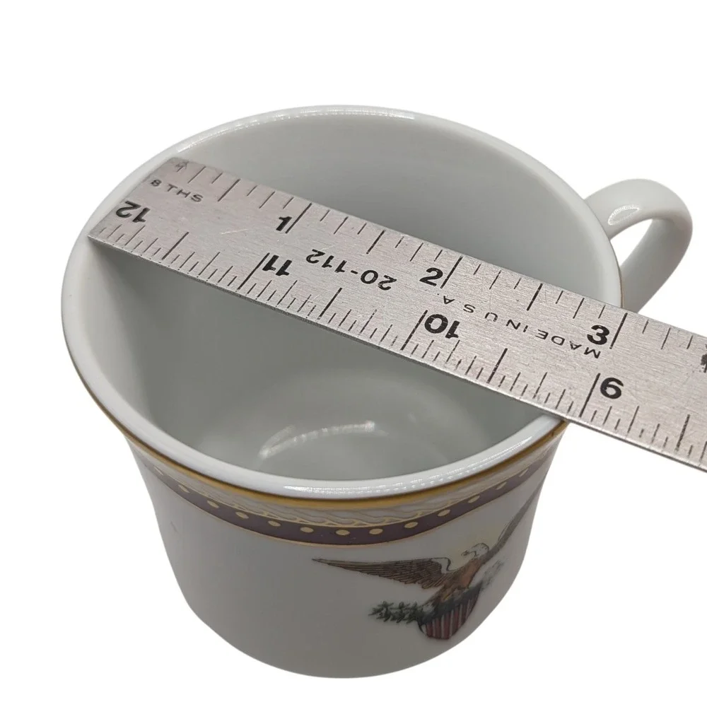 Woodmere China Teacup White‎ House Dessert Collection Abraham Lincoln Vintage